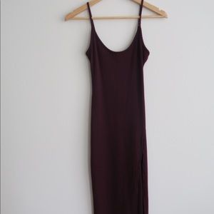 Maroon Cable Knit Dress